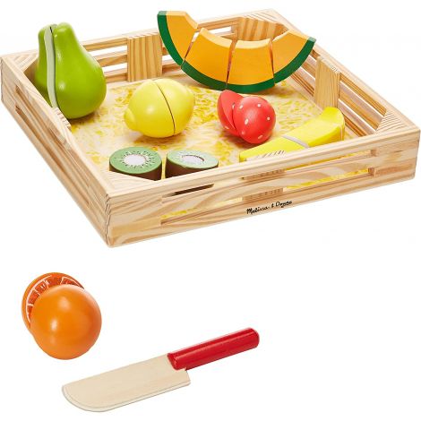 Set fructe lemn pentru taiat - Melissa & Doug 4021 - imagine 7